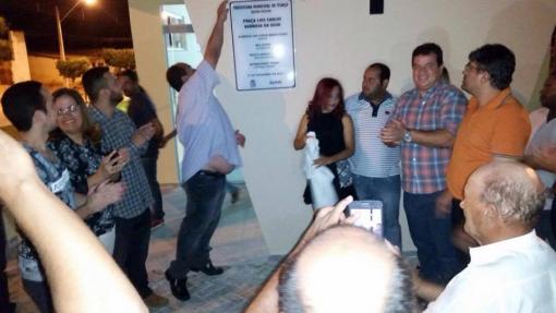 Deputado Marquinho Viana continua com prefeitos aliados inaugurando obras 